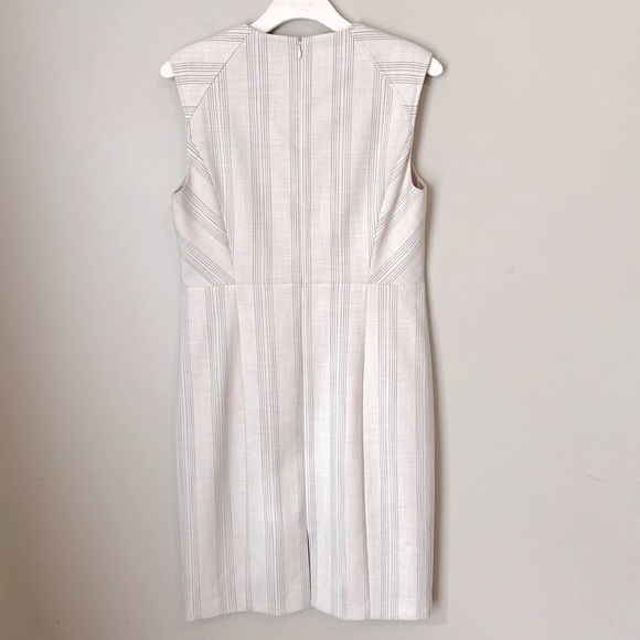 Elie Tahari Galiena size 10 Striped Zip-Front Dress - Picture 10 of 16